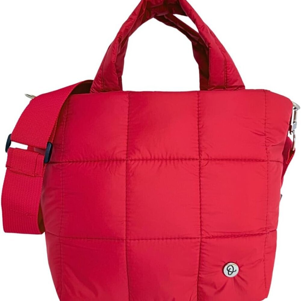 Durable Women's Small Puffer Bag with Multiple Pockets for Gym Essentials